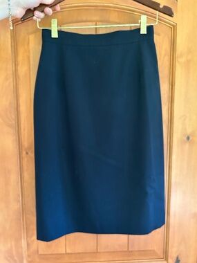 Jasper Conran London Black Linen Pencil Skirt UK 10 US 8